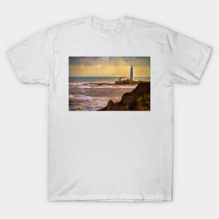 St Mary's Island in December (impressionist filter) T-Shirt